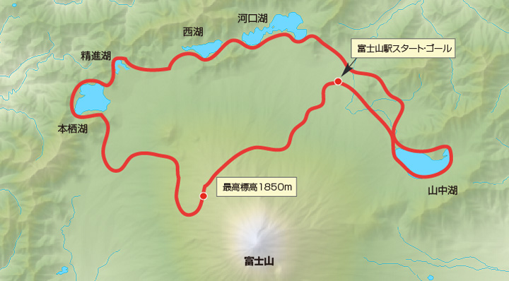 アロハバイクトリップ 富士山ヒルクライム 富士五湖サイクリング145km